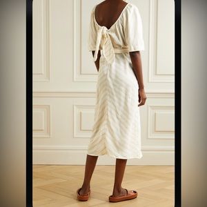 Mara Hoffman linen dress with bow back detail Sz XS